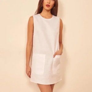 Reformation Max dress white size XS 100% Linen